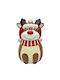 Marva Rentier Weihnachtliche Keksdose Braun L23xB15cm.