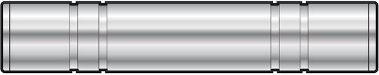 QTX Sound Converter 6.3mm female to 6.3mm female Silver 1pcs (758.361UK)