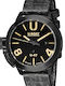 U-Boat Ανδρικό Ρολόι 47mm Αυτόματο με Μαύρο Δερμάτινο Λουράκι