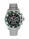 Thorton Men's Watch 44mm Chronograph Battery with Silver Metal Bracelet