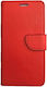 Book Synthetic Leather Red (Galaxy A04)