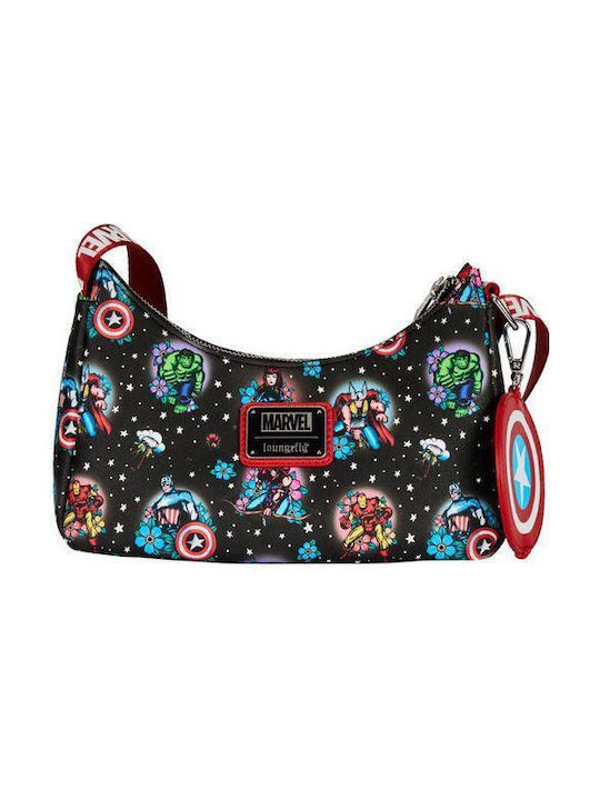 Loungefly Avengers Kids Bag Shoulder Bag Black 21.875cmx5cmx15cmcm