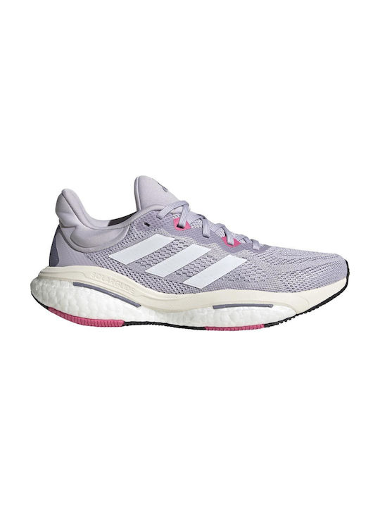 Solarglide 6 Damen Sportschuhe Laufen Silver Dawn / Cloud White / Pulse Magenta