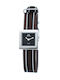 Time Force Women's Watch with Black Leather Strap