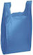 Plastic Packaging Bags Tank Top Type Blue 15pcs Νο70