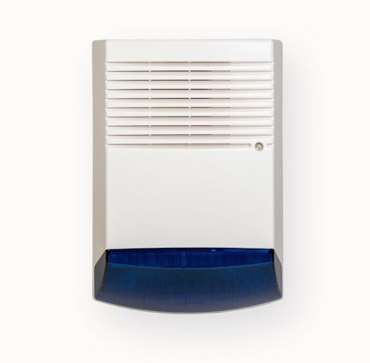 A.A Systems Alarm Siren Baterie Outdoor with Albastru Light