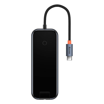 Baseus AcmeJoy USB-C Stație de andocare cu HDMI 4K PD Ethernet Gri