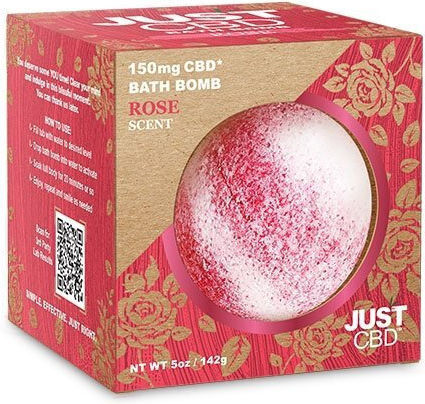 Just CBD Bath Bomb 150mg Rose 142gr