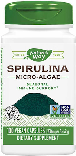 Nature's Way Spirulina Micro-Algae 380мг 100 капси