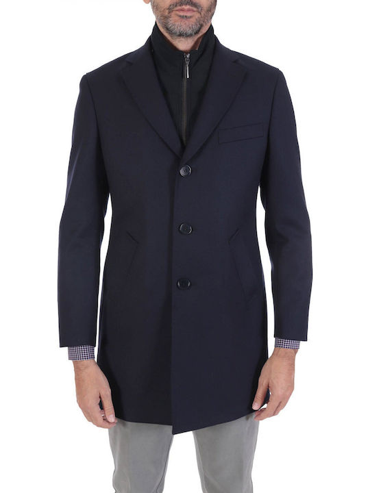 Tom Frank Men's Coat Navy Blue