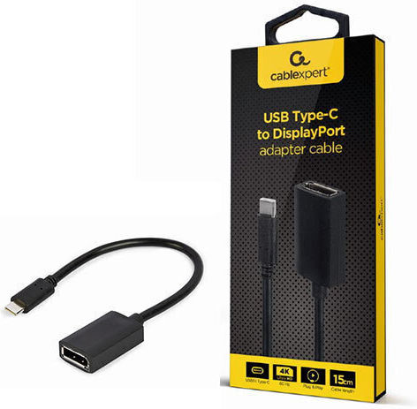 Cablexpert Konverter USB-C männlich zu DisplayPort weiblich 1Stück A-CM-DPF-02