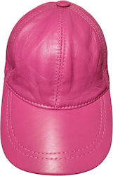 Unisex δερμάτινο καπέλο τζόκεϋ χρώματος Φούξια