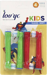 Lov'Yc Replacement Heads 4 Pieces
