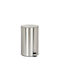 Andrea House Andrea House Mülleimer Metallisch mit Pedal Silber 12lt