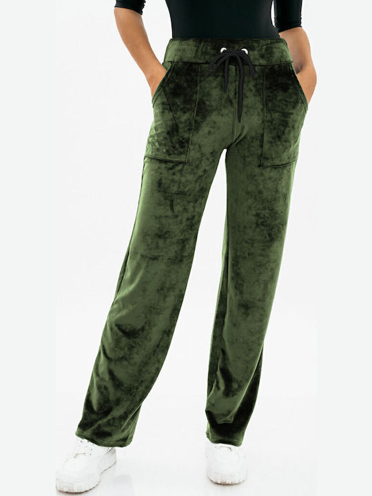 Sweatpants Velvet Khaki
