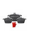 Cheffinger Töpfe Set Black CF-SQC01 6Stück