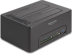 DeLock Docking Station για 2 Σκληρούς Δίσκους SATA 2.5" / 3.5" με σύνδεση USB 3.0 (64183)