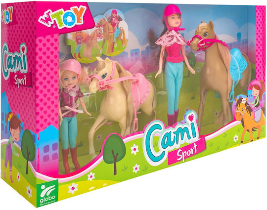 Globo Set Dolls with Pony Cami Doll Set for 3+ years+ Years