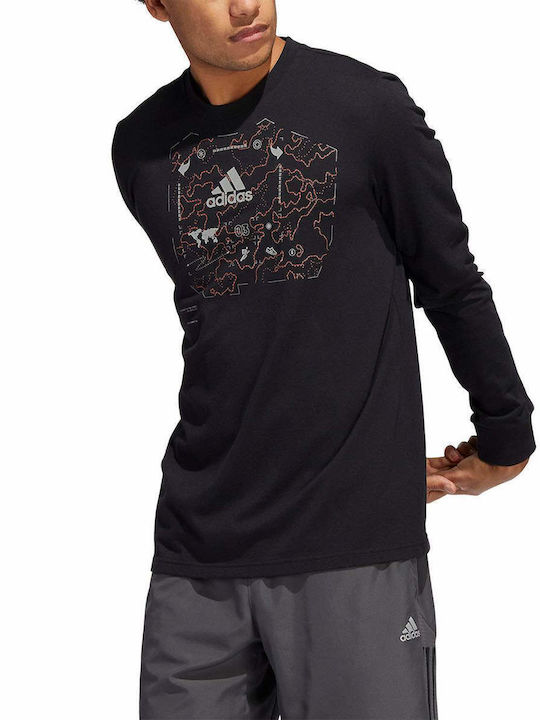 Adidas X-City Ανδρική Μπλούζα Μακρυμάνικη Μαύρη