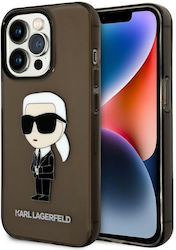 Karl Lagerfeld Ikonik Back Cover Σιλικόνης Μαύρ...