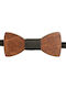 Children's Wooden Bow Tie Mom & Dad 43011085 - Brown