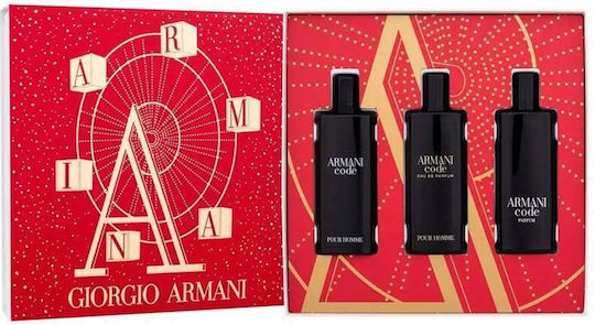 Giorgio Armani Code Ανδρικό Σετ με Eau de Parfum 3τμχ