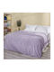 Cannon Classic Square Velvet Blanket Double 220x240cm Iris