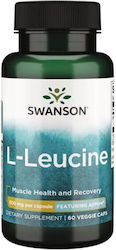Swanson L-Leucine 500mg 60 Κάψουλες Swanson L-Leucine 500mg 60 Κάψουλες