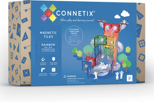 Connetix Magnetisches Bauspielzeug Connetix Tiles für Kinder ab 3+ Jahre alt Jahren