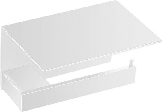 Sanco Agora Metallic Paper Holder Wall Mounted White Mat
