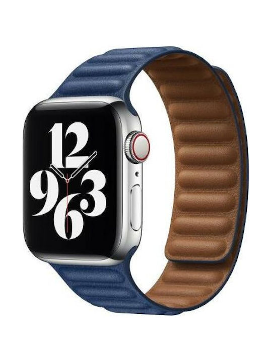 Devia Elegant Armband Leder Marineblau (Apple Watch 38/40/41mm) 286656