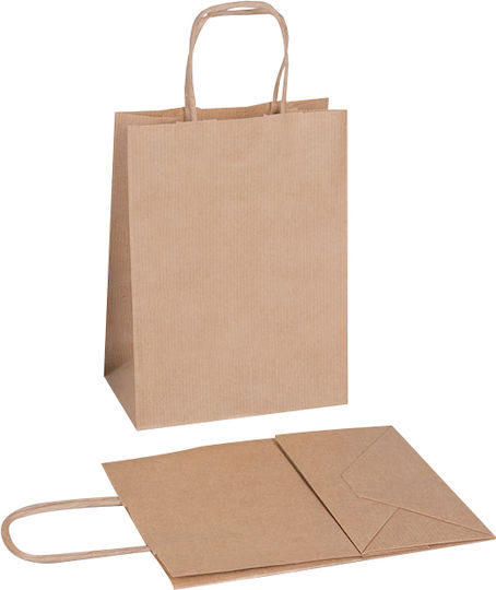 Papiertüten für Verpackungen mit Griff Braun 36x47x12cm 250Stück