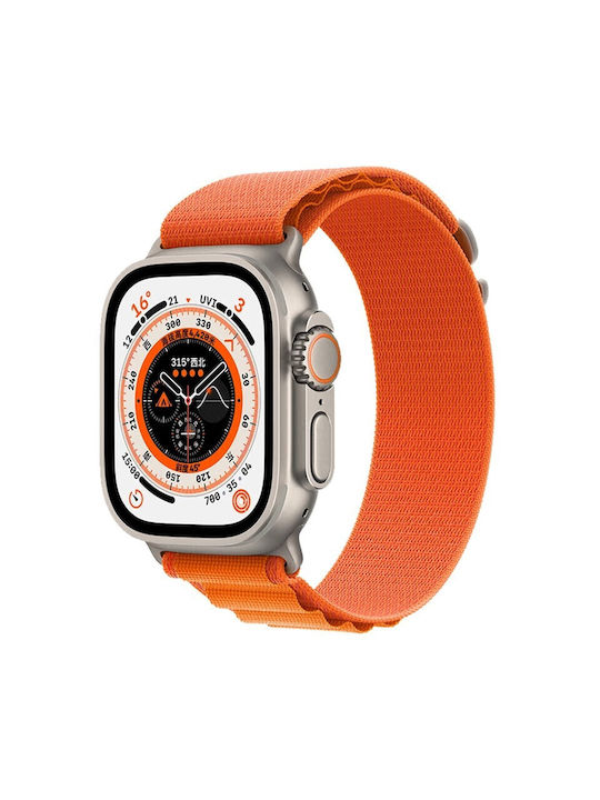 Alpine Loop Armband Stoff Orange (Apple Watch 42/44/45mm)