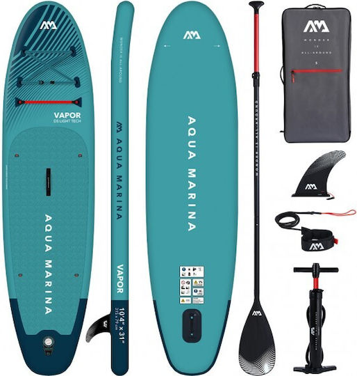 Aqua Marina Vapor 10’4” Inflatable SUP Board with Length 3.15m Green