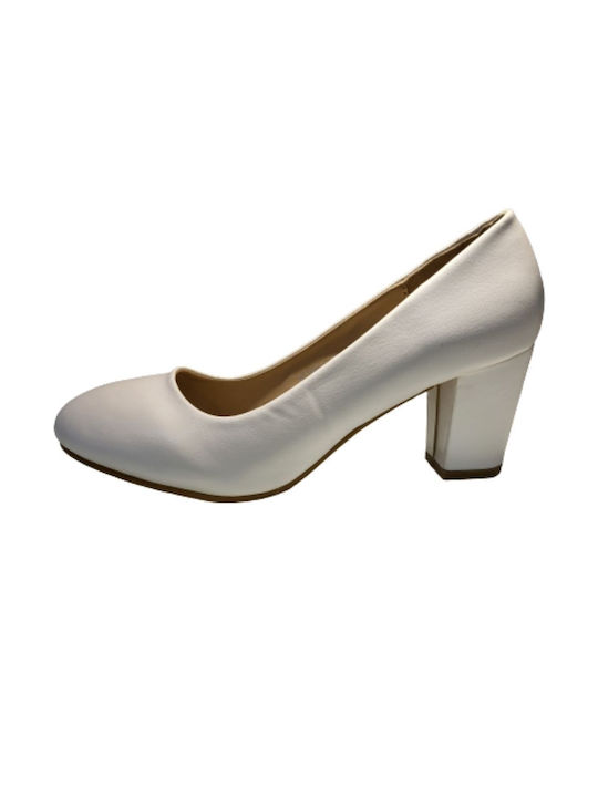 Women's pumps with chunky heel