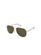 Boss Unisex Sunglasses with Gold Metal Frame and Green Mirror Lens BOSS 1447/S J5G/WM