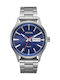Nixon Sentry Herrenuhr 40mm Solar mit Silber Metallarmband