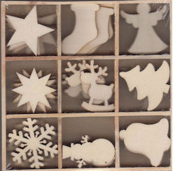 Knorr Prandell Christmas Wooden Decoration 3cm 45 Packages Various Designs Knorr Prandell Christmas Wooden Decoration 3cm 45 Packages Various Designs