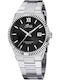 Lotus Watches Men's Watch 40mm Battery with Silver Metal Bracelet
