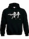 Star Wars Pulp Fiction Sweatshirt with Hood in Black Color