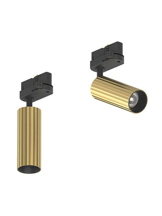 Zambelis Lights Μονό LED Σποτ σε Μπρούτζινο Χρώμα
