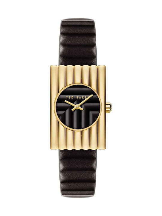 Ted Baker Ottolee Γυναικείο Ρολόι 34.5mm Μπαταρίας με Μαύρο Δερμάτινο Λουράκι