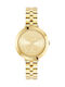 Ted Baker Ammy Magnolia Γυναικείο Ρολόι 34mm Μπαταρίας με Χρυσό Μεταλλικό Μπρασελέ