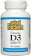 Natural Factors Vitamin D3 Vitamin for Immune System Boost & Bone Health 1000iu 90 Tablets