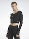 Short Women's Cardigan with Buttons Black
