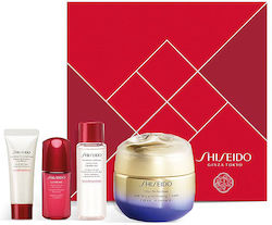 Shiseido Women's Face Cleansing & Firming Cosmetic Set Vital Perfection Suitable for All Skin Types with Serum / Face Cleanser / Face Cream / Lotion Lifted & Firmed Skin Ritual 105ml