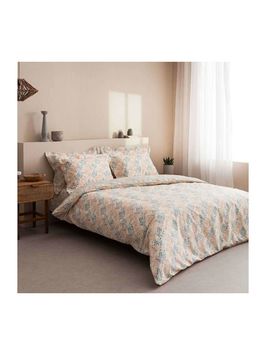 Vesta Home Duvet Cover Set Cotton Satin Queen w...