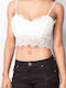 Damen Bra Top BH Frauen Sport-BH Weiß