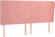 vidaXL Stoff-Kopfstütze für Betten Rosa 163x118cm