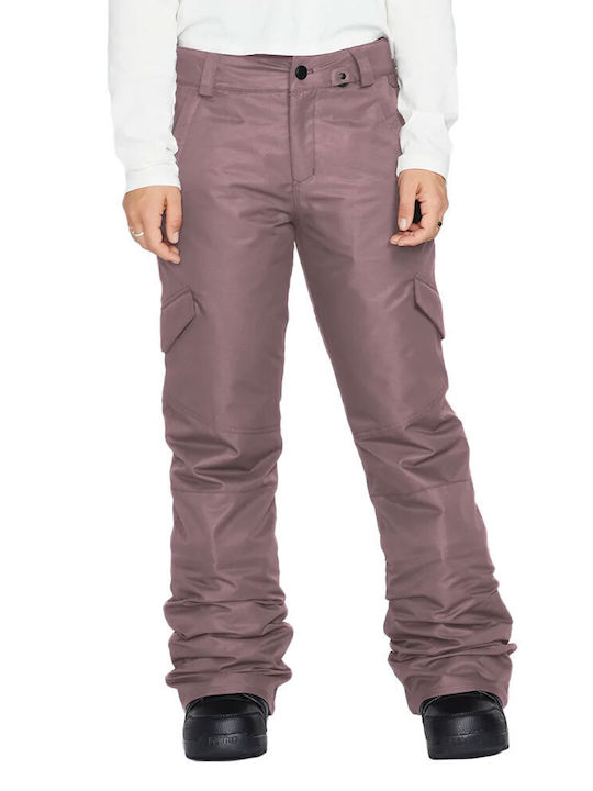 Volcom Bridger Ins H1252302-ROS Γυναικείο Παντελόνι Σκι & Snowboard Ροζ
